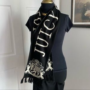 Juicy Couture Black and White Scarf
